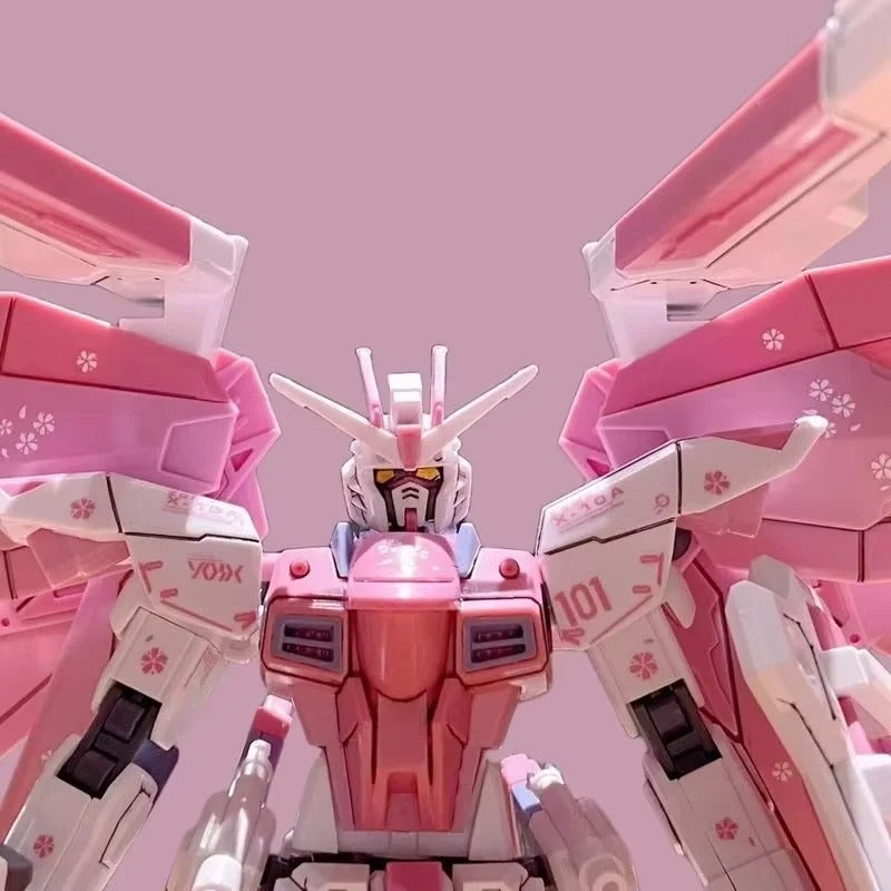 Freshman Freedom Mecha Assembly Model Action Figures Cherry Blossom Color Scheme Children Toy Gift Decorate