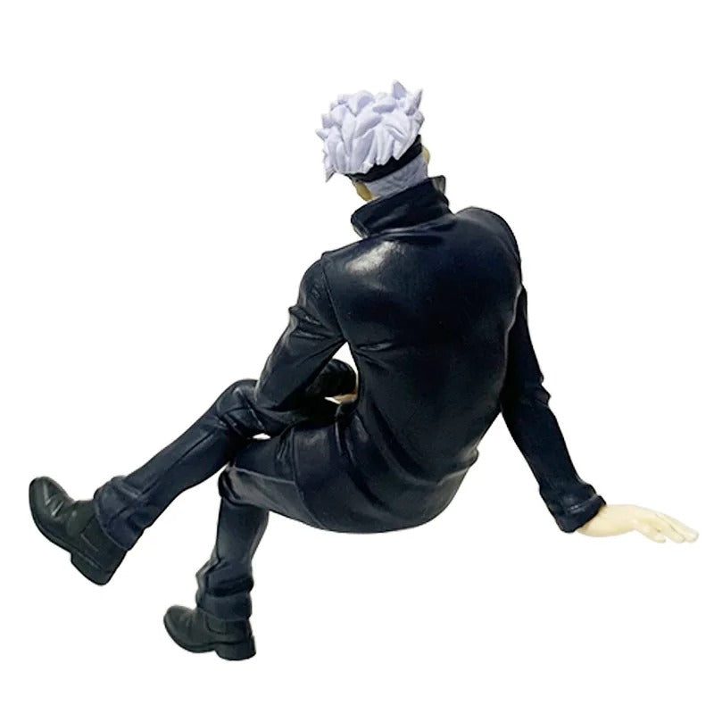 Anime Sitting Action Figure Gojo Style PVC Model Chair Break Time Decoration Toy Gift 11cm 14cm