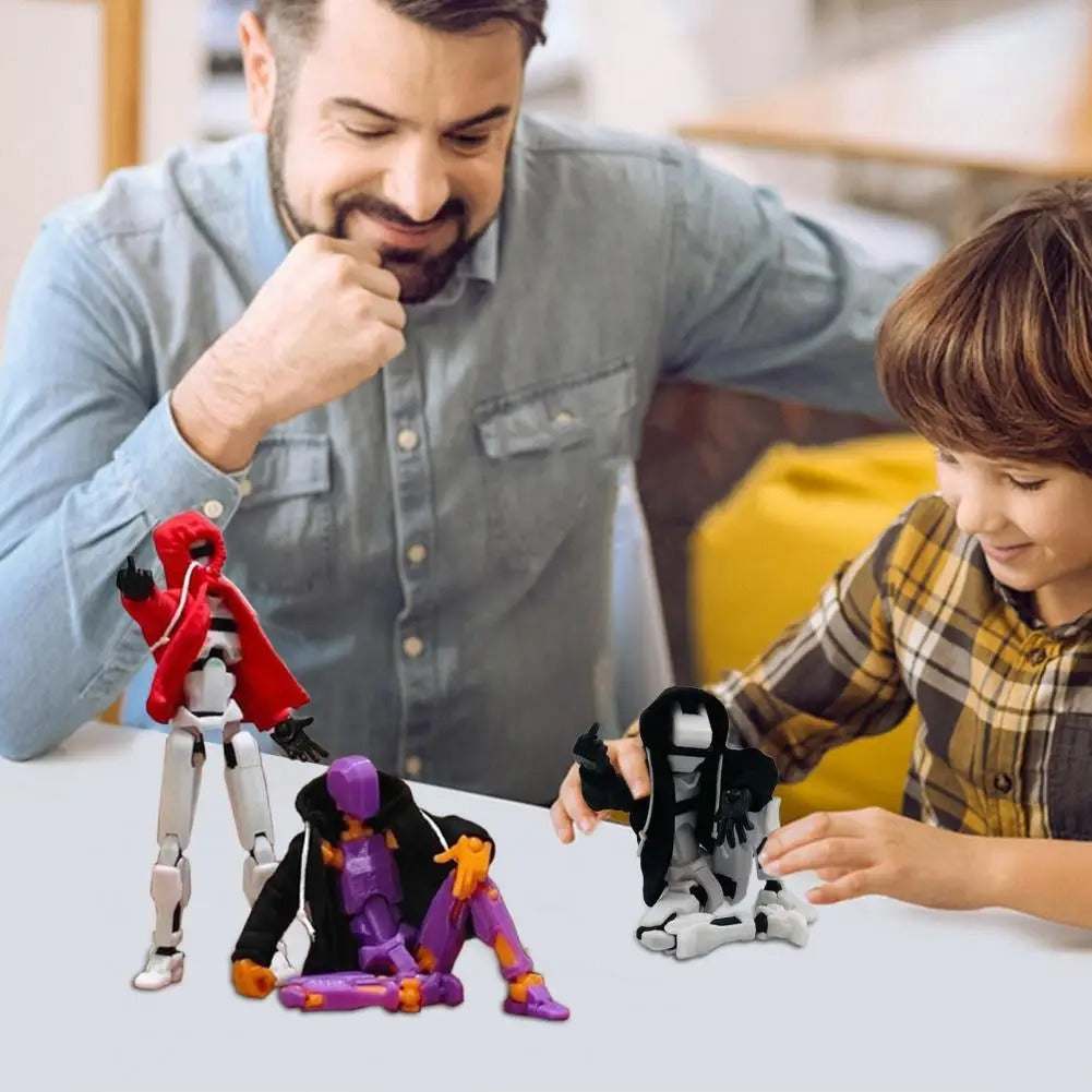 Action Doll Clothing Action Doll Hoodie 3d Printed Robot Action Figure Hoodie with Articulated Dummy Figurine Multi-jointed