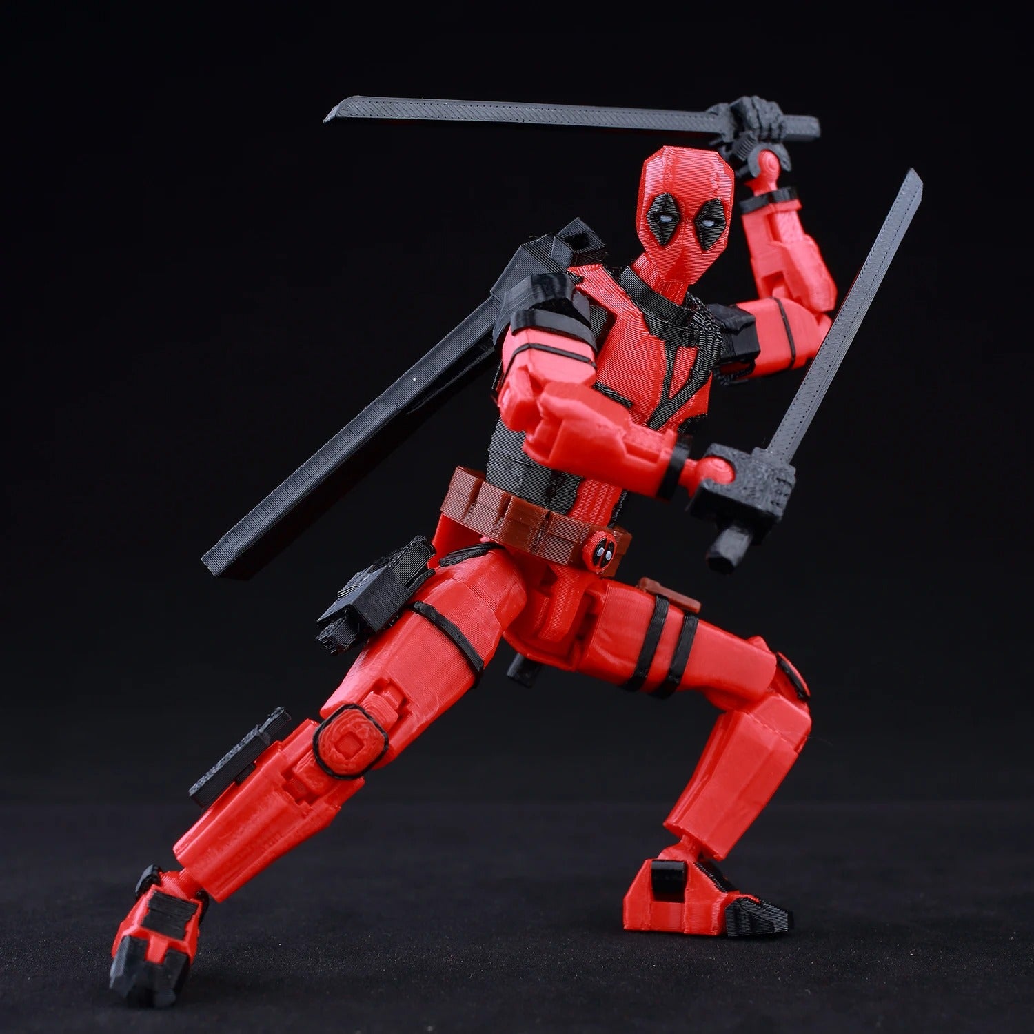 9L3D Printed Deadpool Wolverine Anime Characters Lucky Dummy 13 Action Figures Multi-Jointed Movable Shapeshift Mannequin Toys