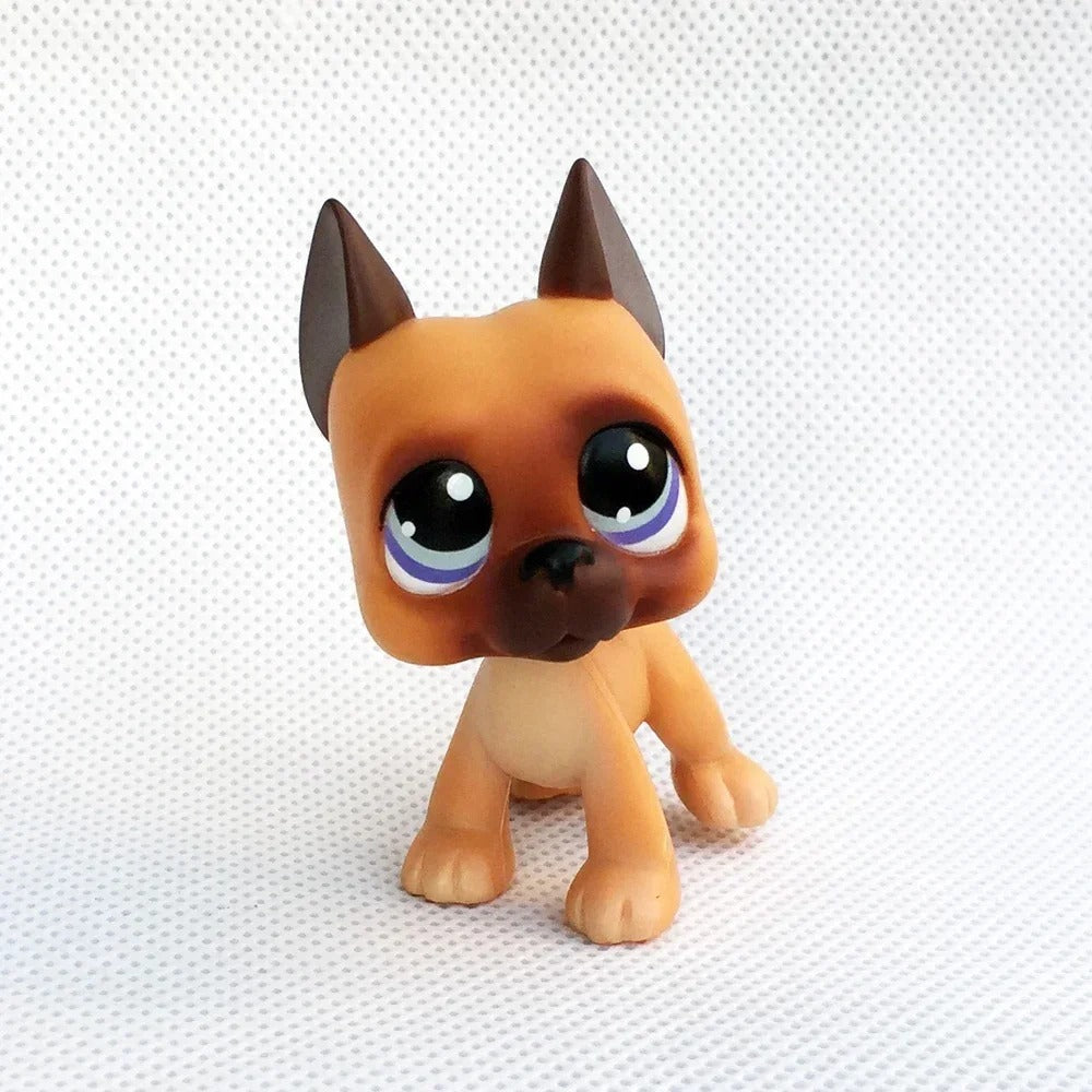 Original pet lps Bobble head toys great dane dogs Rare pet girl's collection old Gen 3 toys