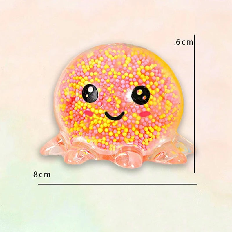 5PC Glowing Squid Vent Squeeze Ball Stress Relief Bubble Octopus Toy Decompression Birthday Gift Kids UK