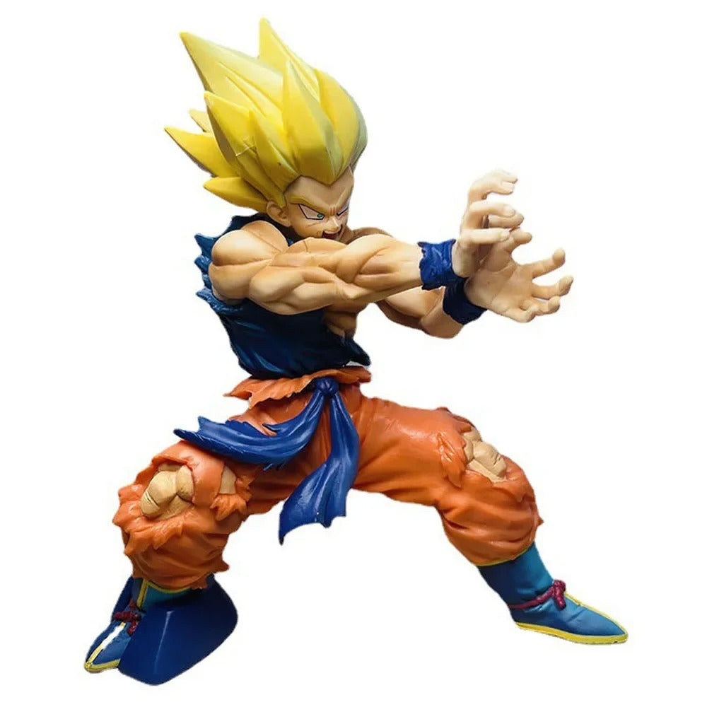 15cm Anime Style Saiyan Warrior Action Figure Battle Pose PVC Collectible Model Toy Decoration Gift UK