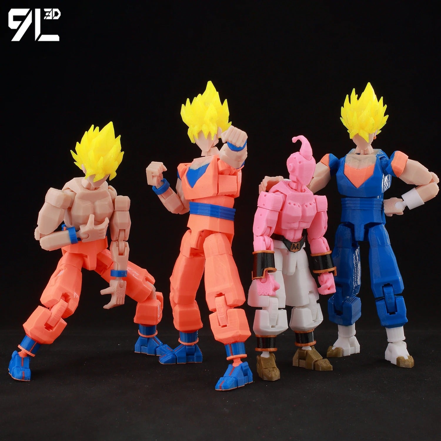 9L3D Printed Dragon Ball Son Goku Vegeta Beerus Frieza Anime Lucky13 Dummy13 Titan13 Action Figures Multi-Jointed Movable Toys
