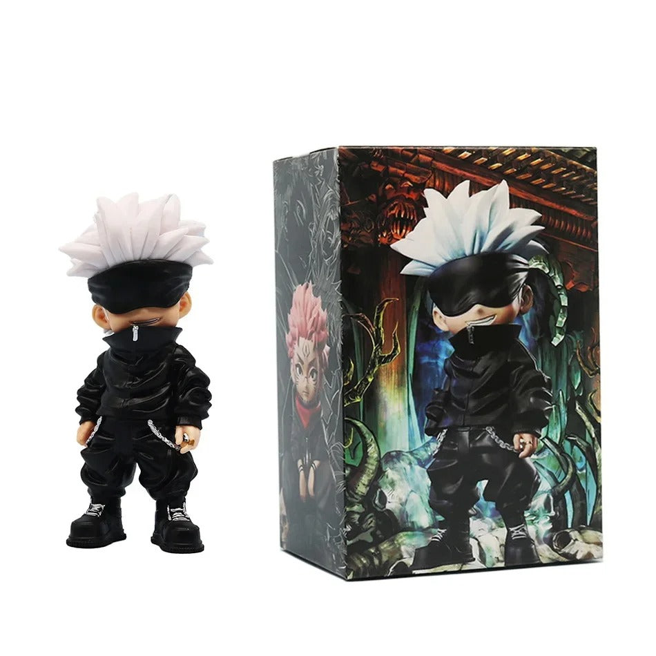 Jujutsu Kaisen Figure Itadori Yuji Gojo Satori Fushiguro Megumi Kugisaki Kawaii Toy Car Decoration PVC Model Gift