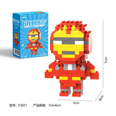 Disney Spider Man Building Block Deadpool&Venom Iron Man figure Marvel Legends Cartoon Character Model Toys for Children Gifts