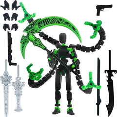 3D Printed Multi Jointed Action Figure Movable Robot Model Poseable Dummy Toy Desktop Collectible Gift UK