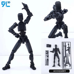 9L3D Printed Lucky Dummy 13 Action Figures Movable Shapeshift Mannequin Toys Parent-Children Games