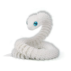 New 30cm Poseable Viper Snake Figurine 3D Printed Realistic Animal Model With Movable Joints Miniature Desktop Ornament Decor