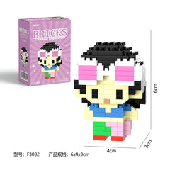 One Piaca Building Blocks Luffy Zoro Building Blocks Anime Action Figures Nami Usopp Toy Kids Toys For Children Birthday Gifts