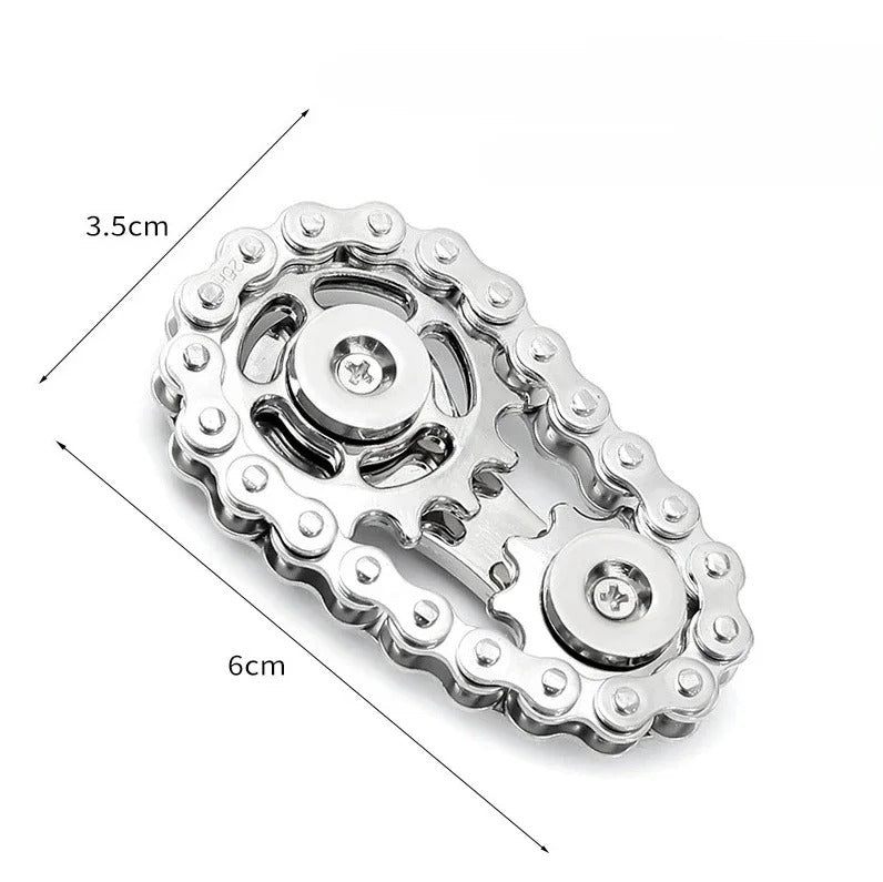 Metal Fidget Spinner Office Desk Toy Stress Relief Gears Hand Spinner for Adults desk decoration home decor Relieve stress relax